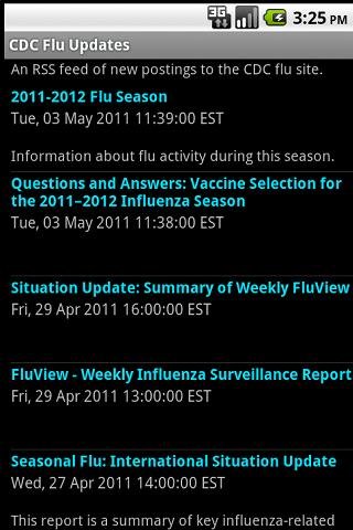 CDC Flu Informant截图6