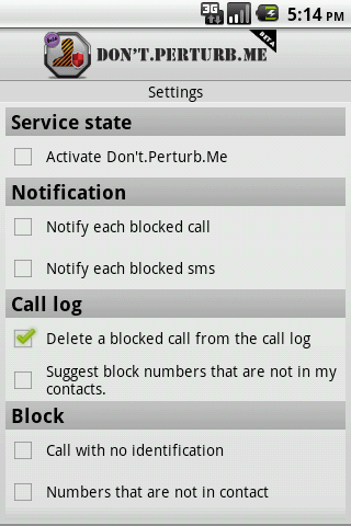 Dont.Disturb.Me Call Blocker截图1