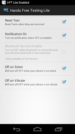 HFT Lite (Hands Free Texting)截图2