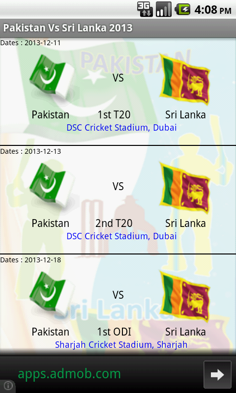 Pakistan Vs Sri Lanka 2013截图3