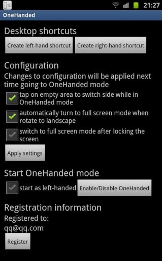 OneHanded (Galaxy Note)截图8