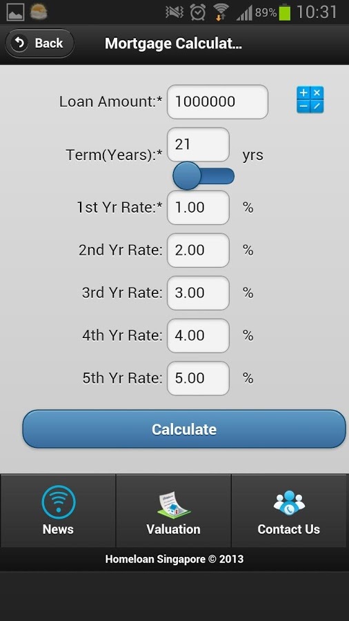 Singapore Mortgage Calculator截图4