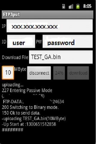 FTP 3Put (Throughput)截图1