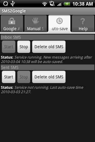 sms谷歌存档 SMS2Google v1.0截图2