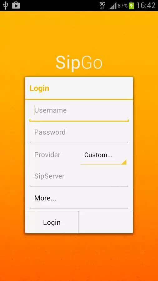 SipGo Sip dialer Low bandwidth截图2