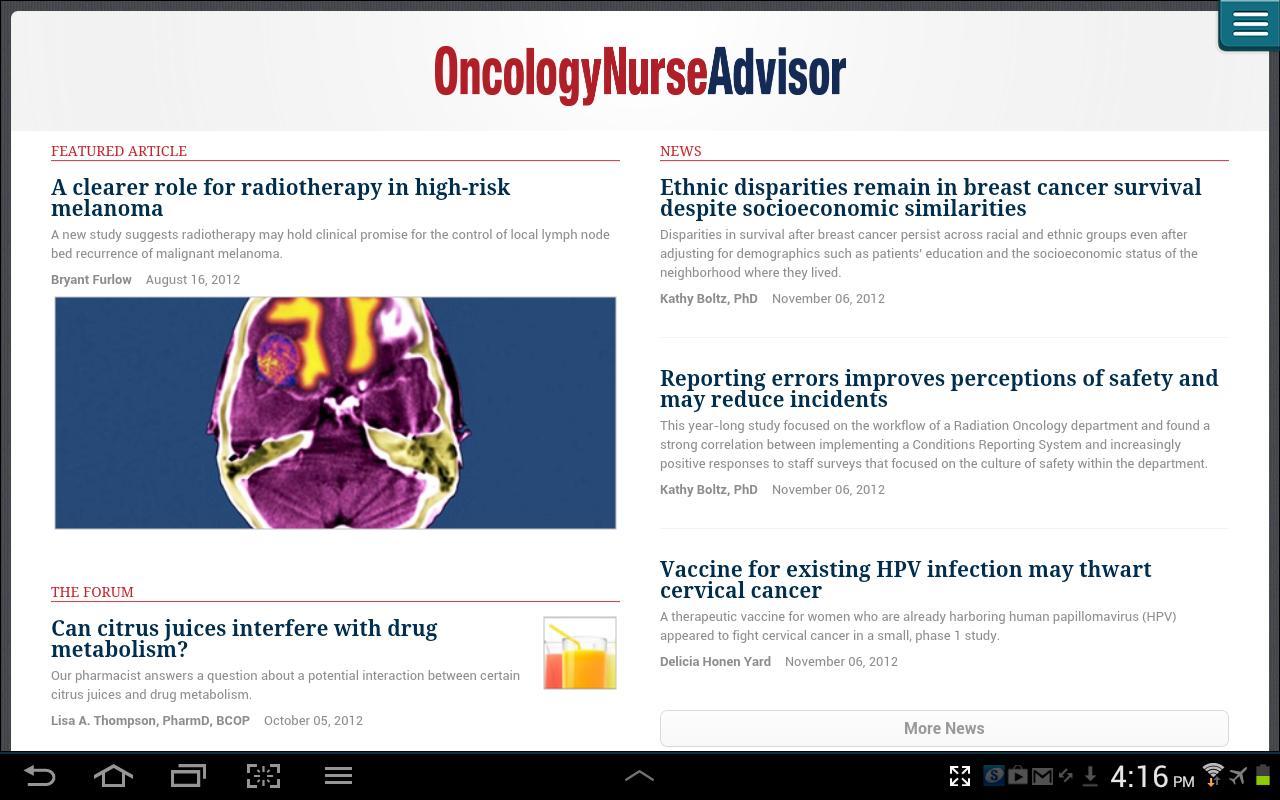 Oncology Nurse Advisor截图1