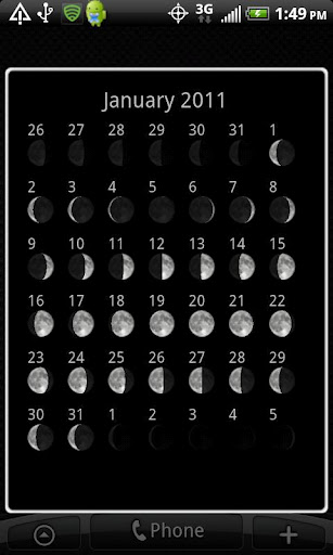 Moon Phase Widget Free截图3