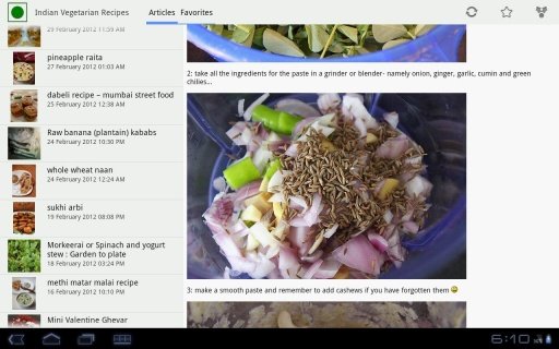 Indian Vegetarian Cooking截图1