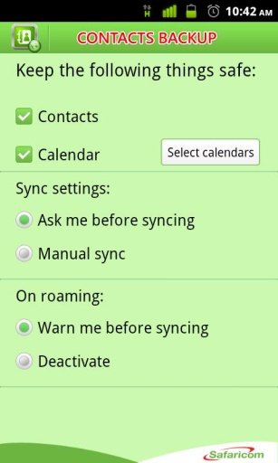 Safaricom Contacts Backup截图5
