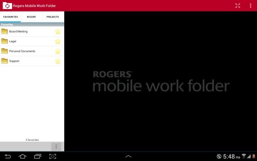 Rogers Mobile Work Folder截图7