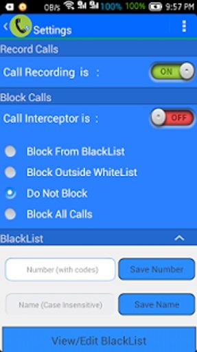 Call Manager-Record&amp;BlockCalls截图4
