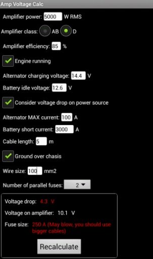 Amp Voltage Calc截图3