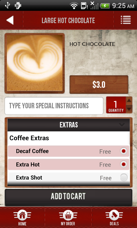 TXT4Coffee Customer App截图5