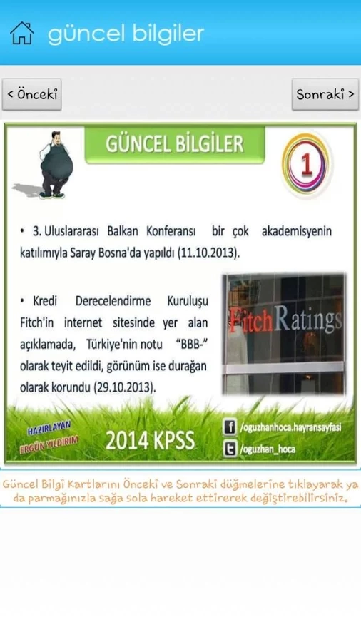 Güncel Bilgiler 2014 KPSS PMYO截图3