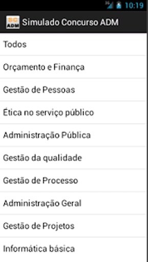 Simulado Concurso ADM截图2