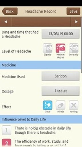 Headache Note-be healthier-截图1