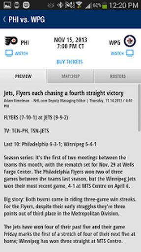 The Winnipeg Jets App截图1