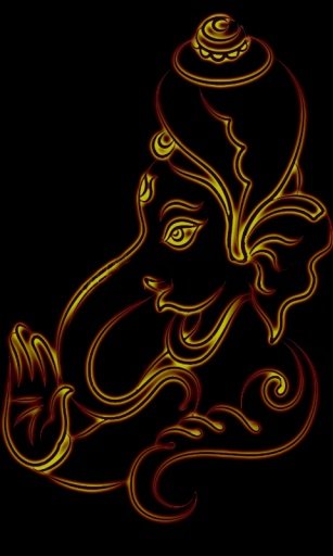 Om Ganesh 3D Neon effect截图2