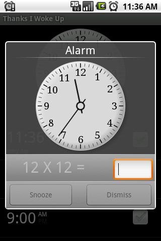 Thanks I woke Up Alarm截图2