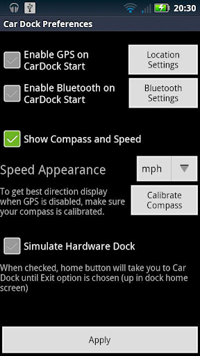 Custom Car Dock with swipe截图4