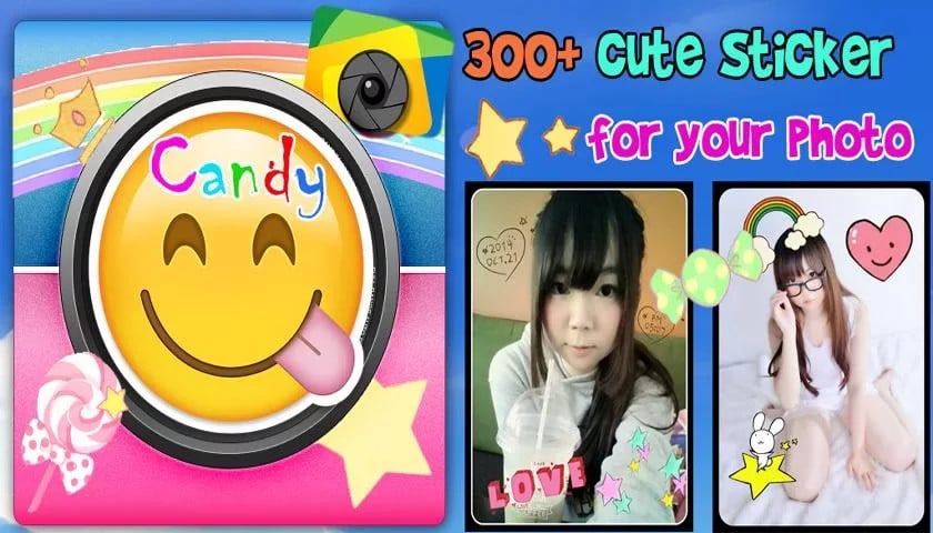 Candy Camera Photo Stick...截图1