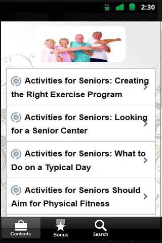 Activities For Seniors - FREE截图1