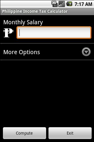Phil. Income Tax Calculator截图1