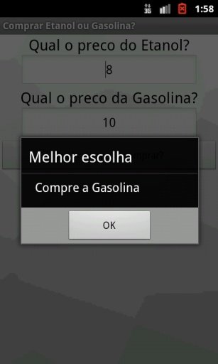 Combustivel Gasolina x Etanol截图1