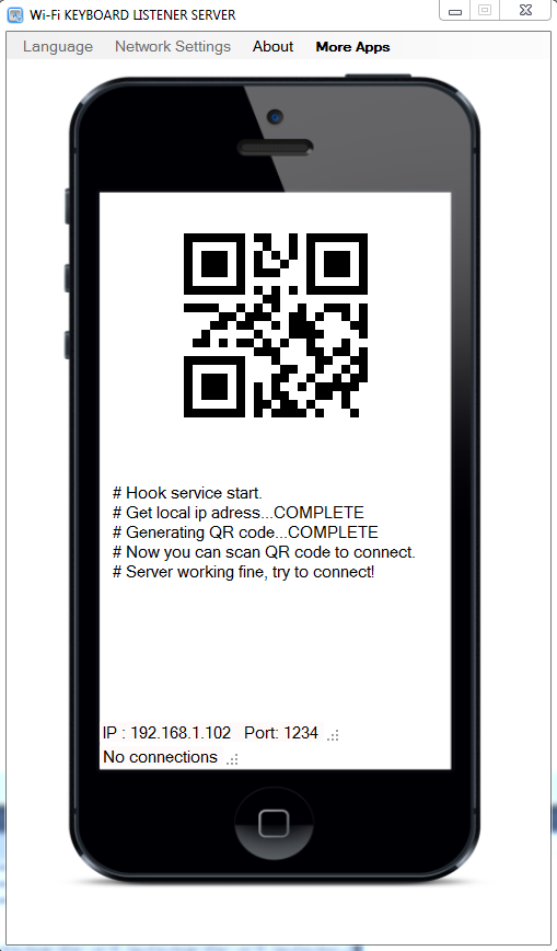 Wi-Fi Keyboard Listener截图1