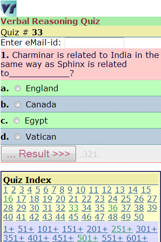 Verbal Reasoning Quiz截图1