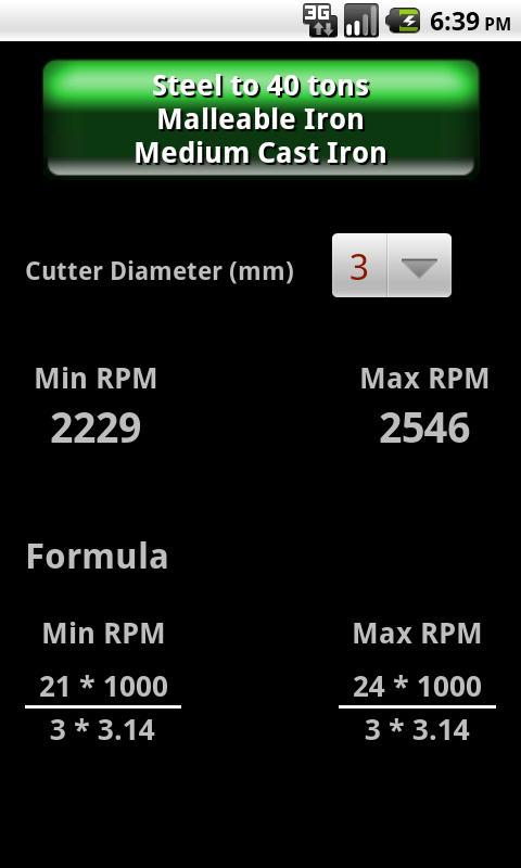 RPM Calculator截图2