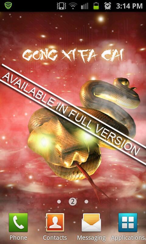 Golden Snake Year LITE LWP截图3