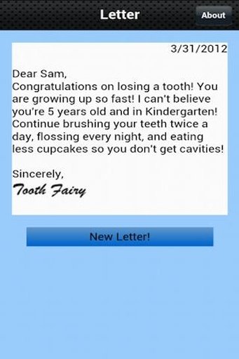 Letter from the Tooth Fairy!截图1