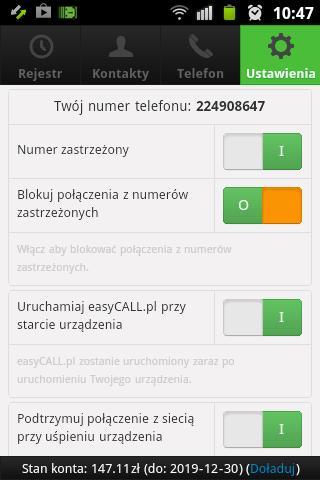 easyCALL.pl (telefon VoIP)截图3