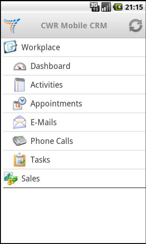 CWR Mobile CRM 2011 5.1截图1