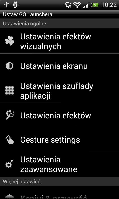 GO LauncherEX Polish language截图2