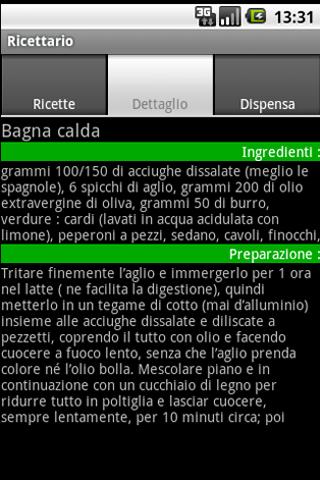 Ricettario di cucina Italiana截图2