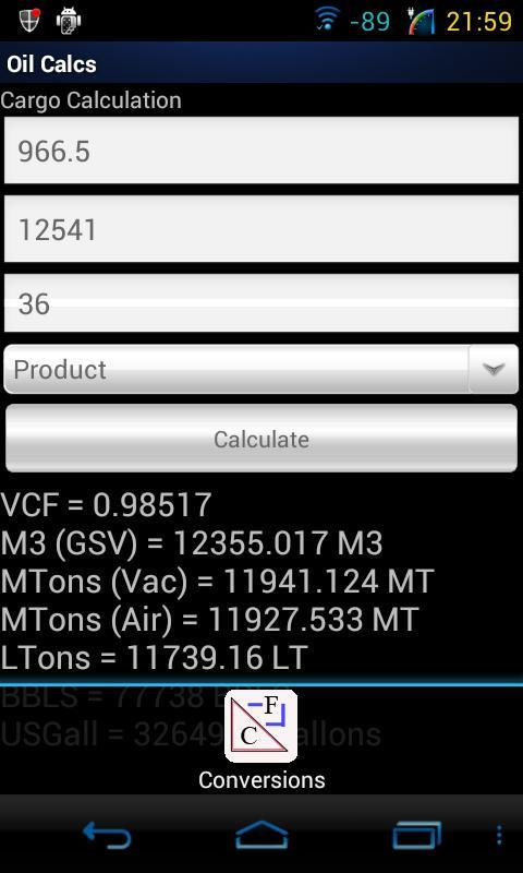 Calculator for oil截图1