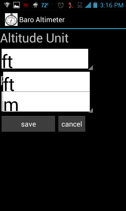 Barometer Altimeter Widget截图5