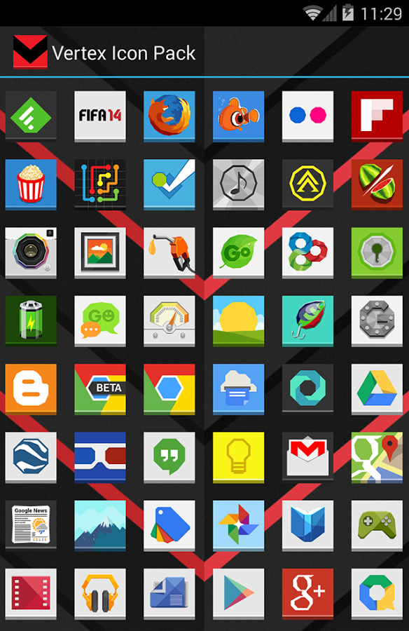 Vertex Icon Pack Free截图5