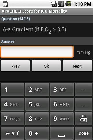 APACHE II Score Calculator截图1