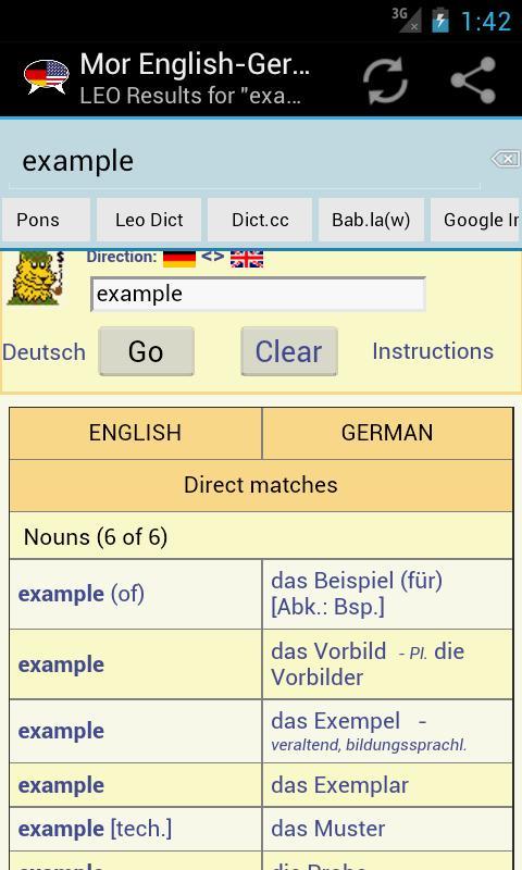 Mor German English Dicti...截图2