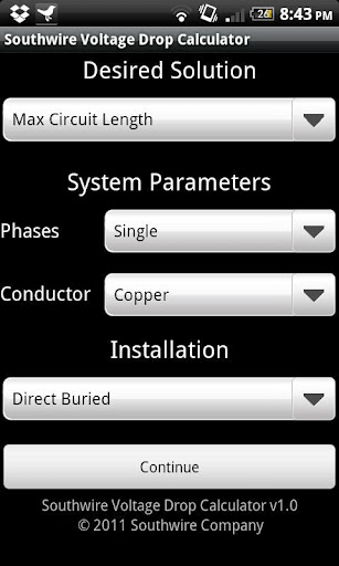 Southwire Volt Drop Calculator截图3