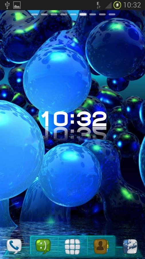 3D Bubbles Go Theme截图5