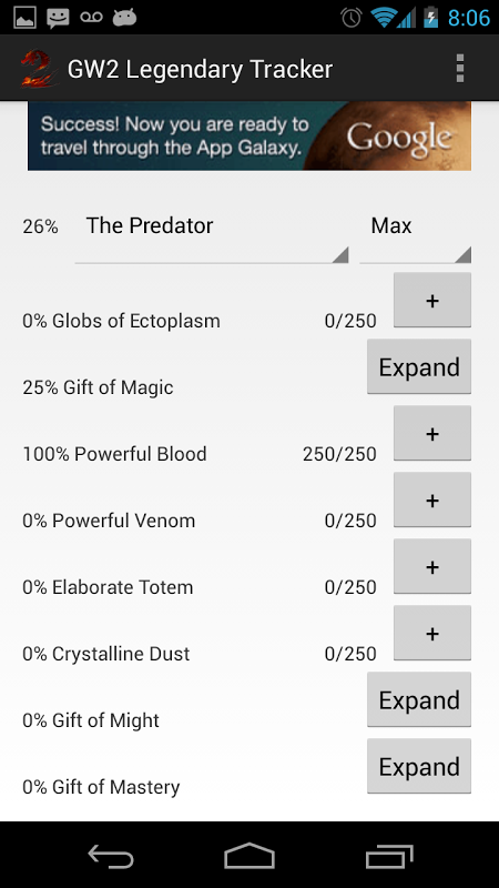 GW2 Legendary Tracker截图2