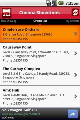 Cinema ShowTimes - SG截图4