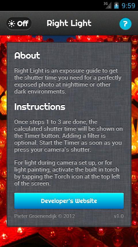 Right Light Exposure Guide截图3