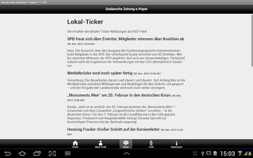 Goslarsche Zeitung e-Paper截图3