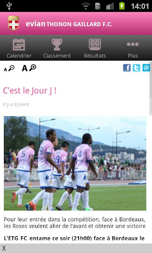 evian Thonon Gaillard F.C. Off截图2