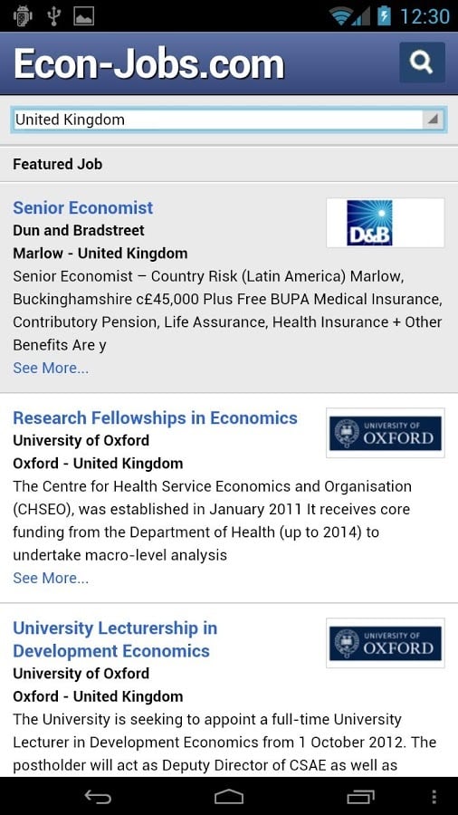 Economist Jobs Search截图2